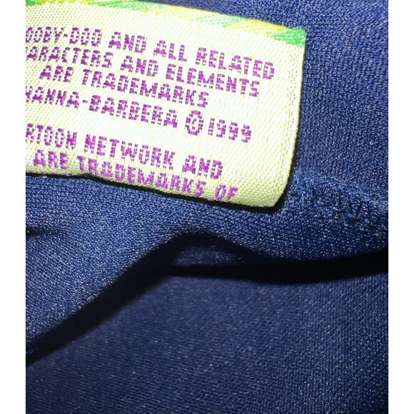 Vintage 90s Cartoon Network Scooby Doo Blue and white Track Cargo Pants Kids - Picture 5 of 6